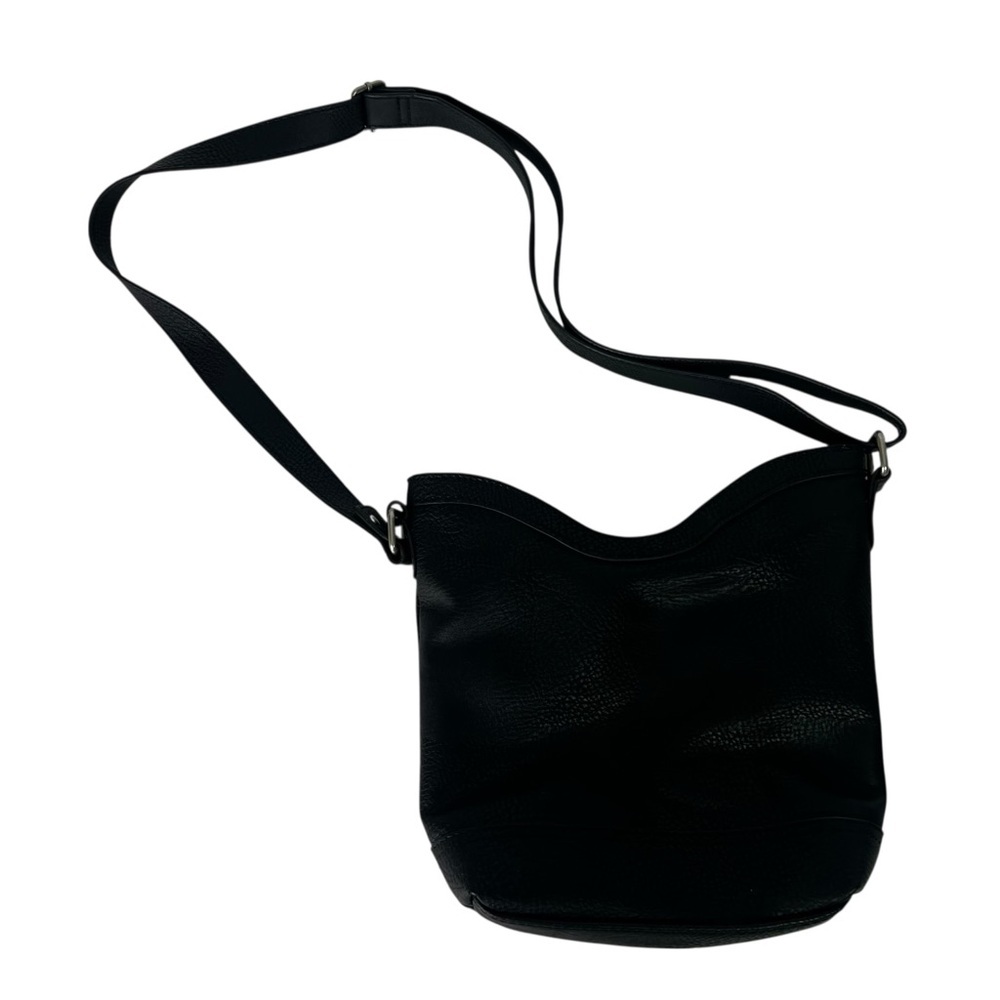 B.O.C. Born Concept Women’s Cross Body Bag Color Black Adj Strap Silver Hardware - Picture 3 of 12